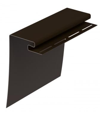 Околооконный Профиль для сайдинга Деке, 75/200/15 мм, STANDARD/PREMIUM, Шоколад 